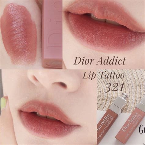 dior lip tattoo 321|dior addict lip tint shades.